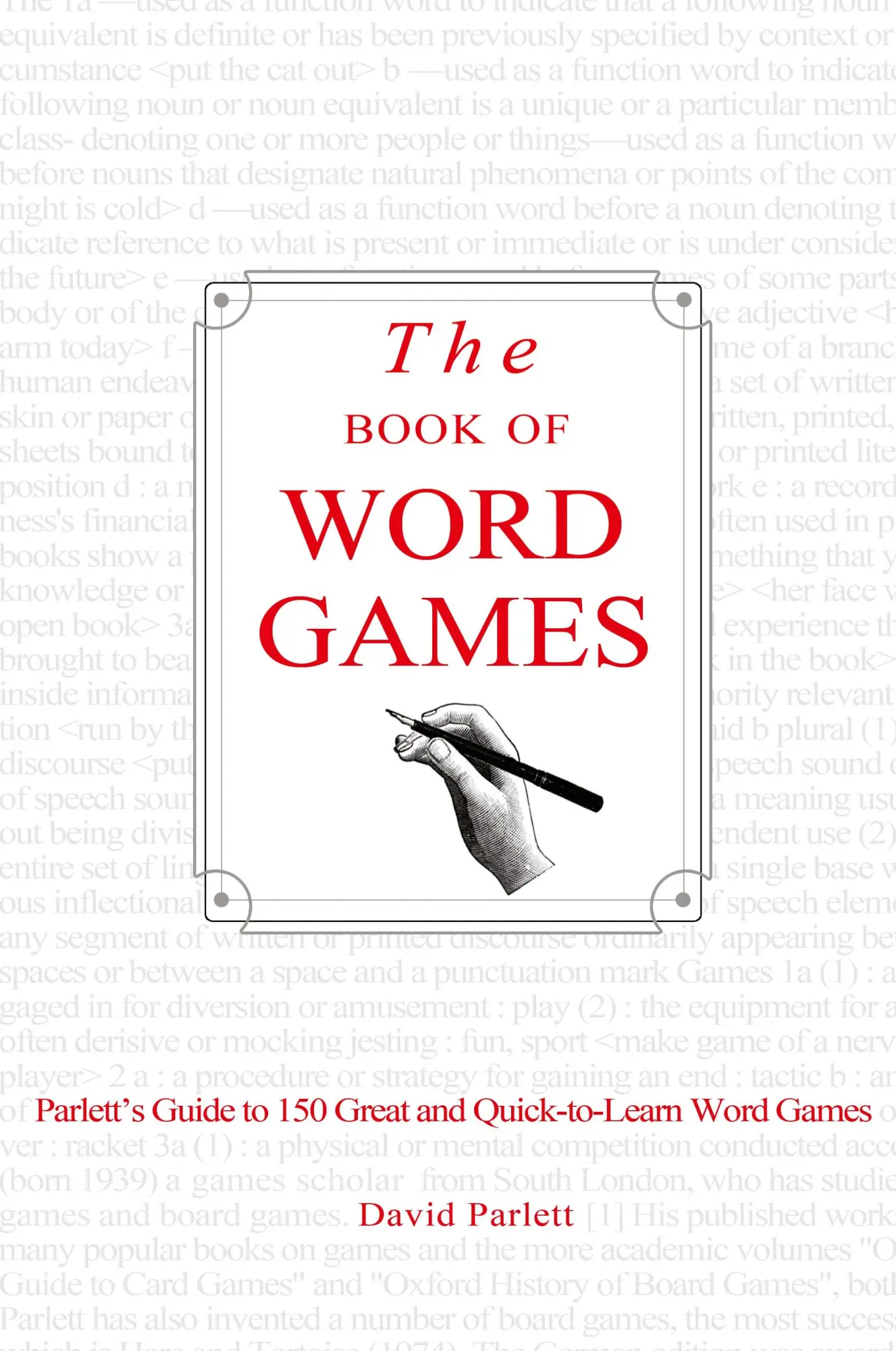 Cover: 9780963878472 | The Book of Word Games | David Parlett | Taschenbuch | Englisch | 2012