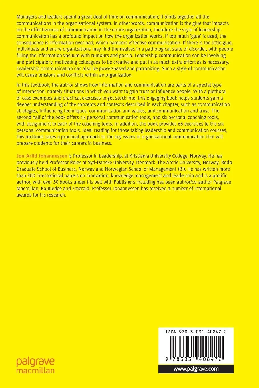 Rückseite: 9783031408472 | Leadership and Communication | Concepts, Contexts, and Tools | Buch