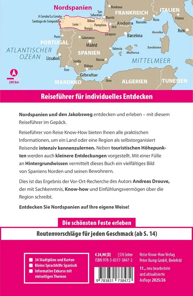 Bild: 9783831738472 | Reise Know-How Reiseführer Nordspanien mit Jakobsweg | Andreas Drouve
