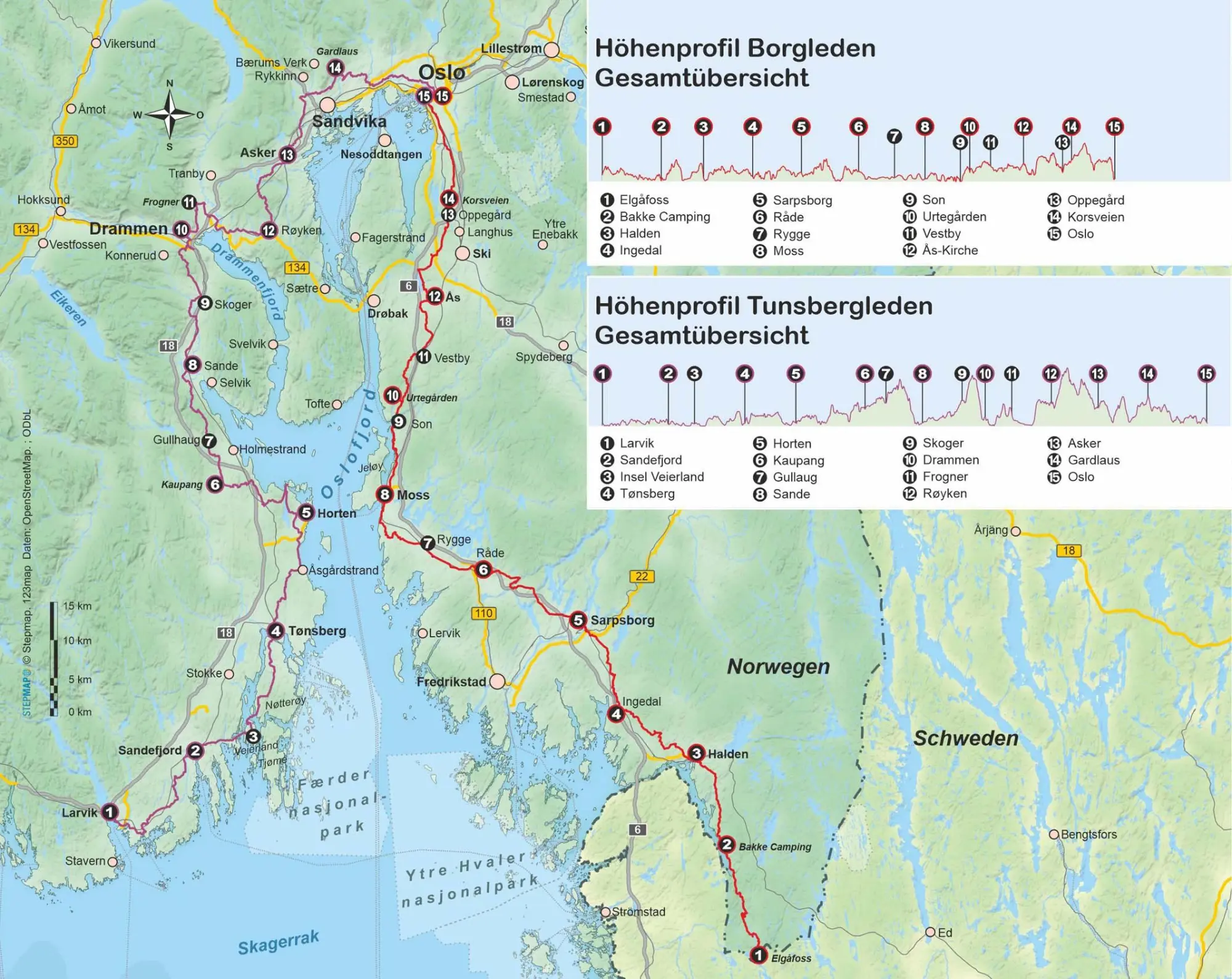 Bild: 9783866868472 | Norwegen: Borgleden und Tunsbergleden | Andrea Susanne Opielka | Buch