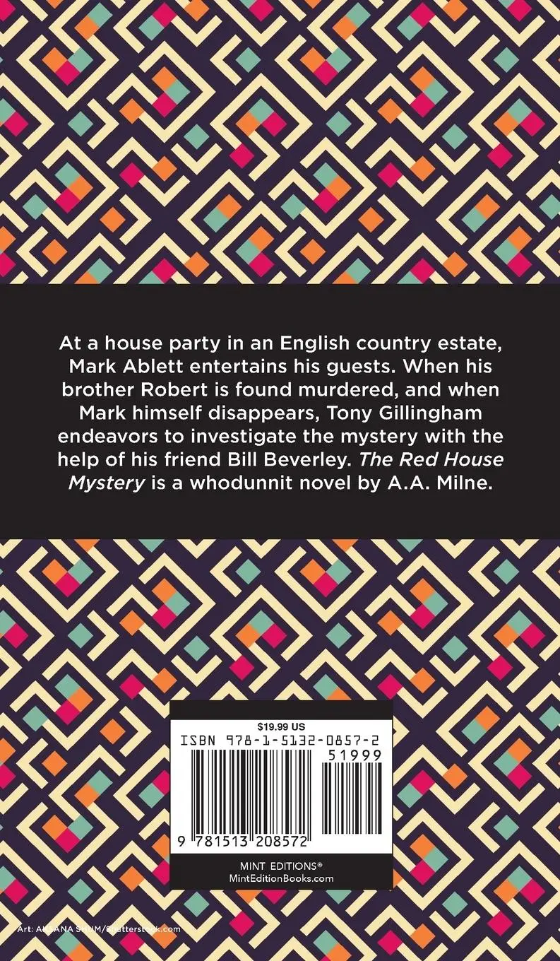 Rückseite: 9781513208572 | The Red House Mystery | A. A. Milne | Buch | Gebunden | Englisch
