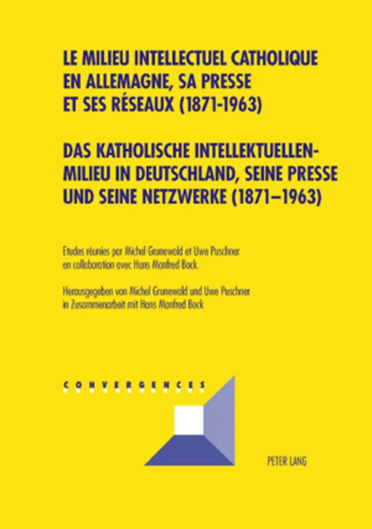 Cover: 9783039108572 | Das katholische Intellektuellenmilieu in Deutschland, seine Presse...