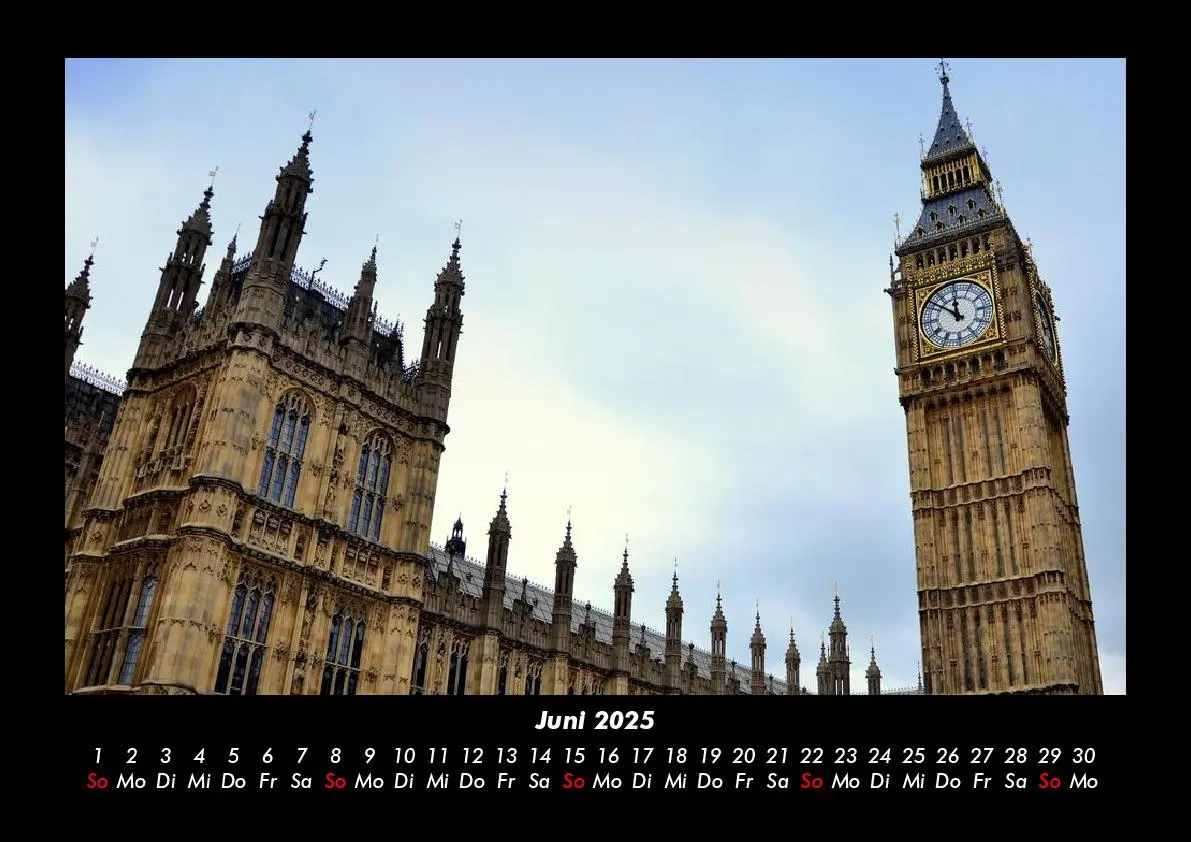 Bild: 9783755978572 | London 2025 Fotokalender DIN A3 | Tobias Becker | Kalender | Kalender