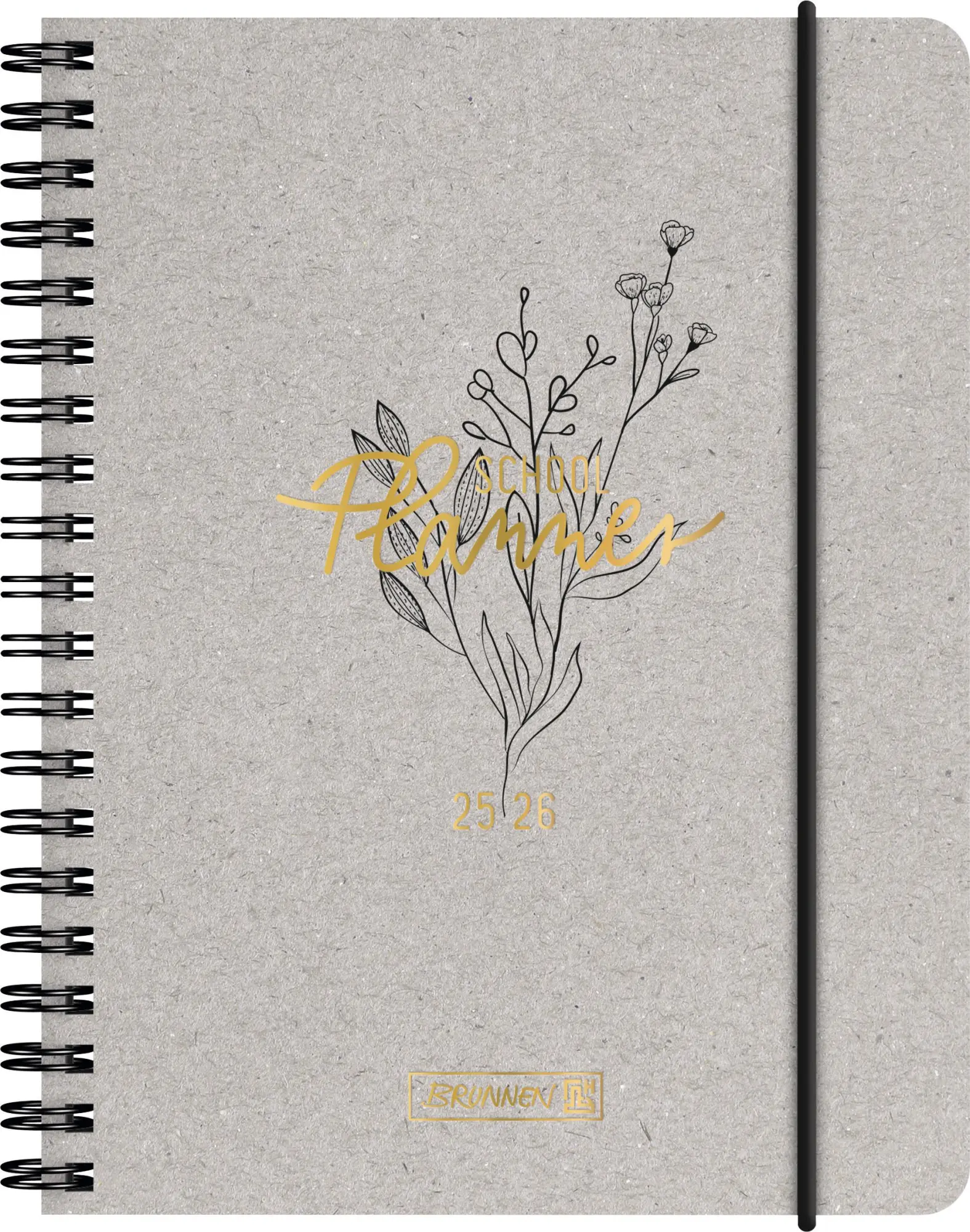 Cover: 4061947138672 | BRUNNEN Schülerkalender (2025/2026) "Botanical", 2 Seiten = 1...
