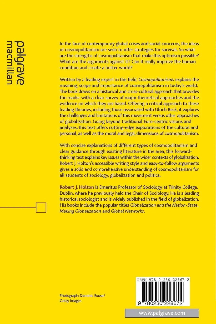 Rückseite: 9780230228672 | Cosmopolitanisms | New Thinking and New Directions | Robert Holton