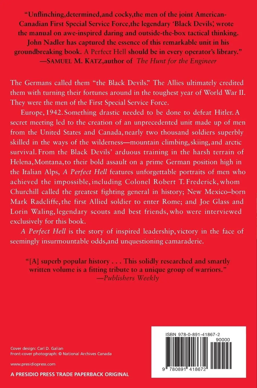 Rückseite: 9780891418672 | A Perfect Hell | John Nadler | Taschenbuch | Englisch | 2006