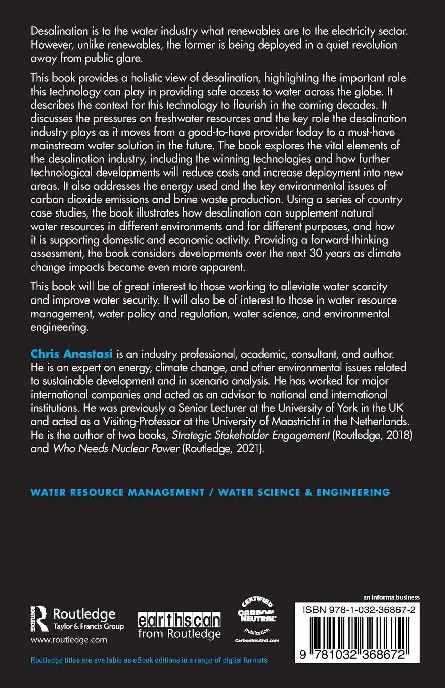 Rückseite: 9781032368672 | Desalination and Water Security | Chris Anastasi | Taschenbuch | 2024