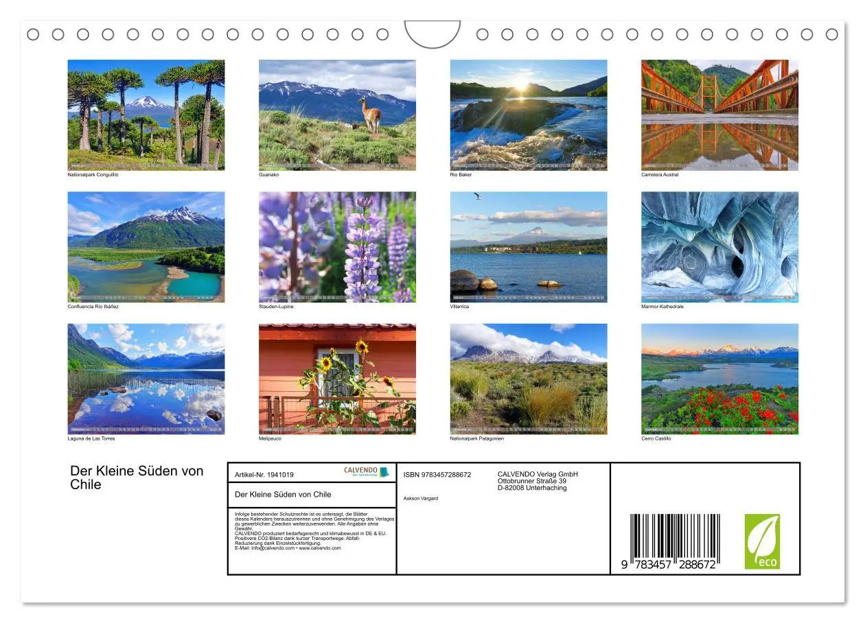 Bild: 9783457288672 | Der Kleine Süden von Chile (Wandkalender 2026 DIN A4 quer),...