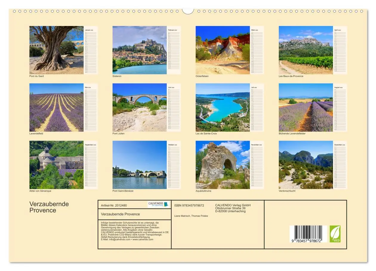 Bild: 9783457978672 | Verzaubernde Provence (hochwertiger Premium Wandkalender 2026 DIN...