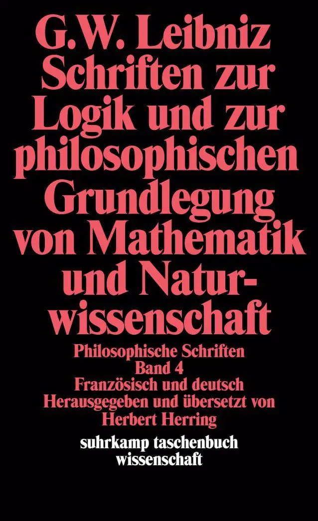 Cover: 9783518288672 | Philosophische Schriften. | Gottfried Wilhelm Leibniz | Taschenbuch