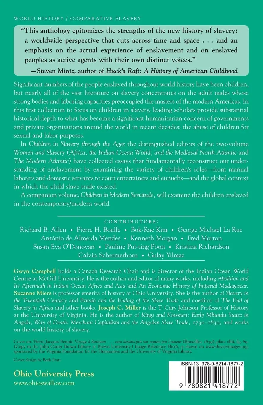 Rückseite: 9780821418772 | Children in Slavery through the Ages | Gwyn Campbell (u. a.) | Buch