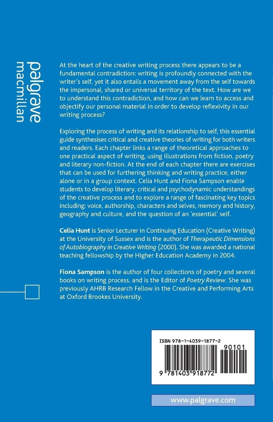 Rückseite: 9781403918772 | Writing | Self and Reflexivity | Celia Hunt (u. a.) | Taschenbuch