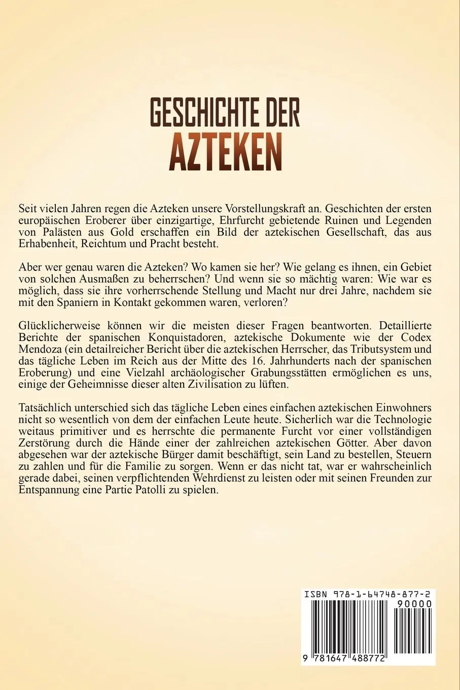 Rückseite: 9781647488772 | Geschichte der Azteken | Captivating History | Taschenbuch | 2020