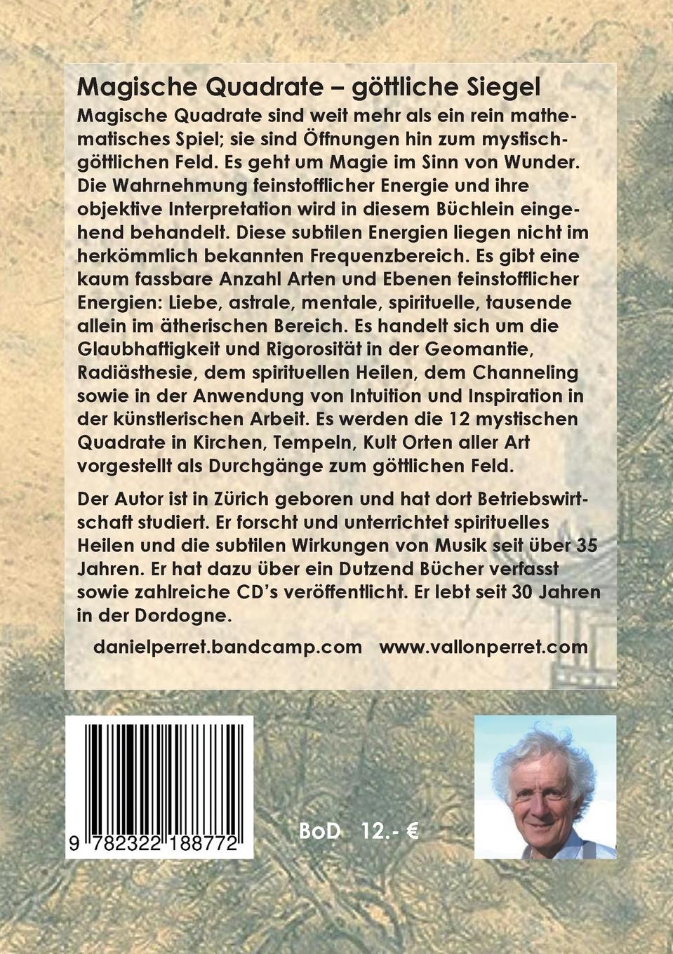 Rückseite: 9782322188772 | Die 12 magischen Quadrate als göttliche Siegel | Daniel Perret | Buch