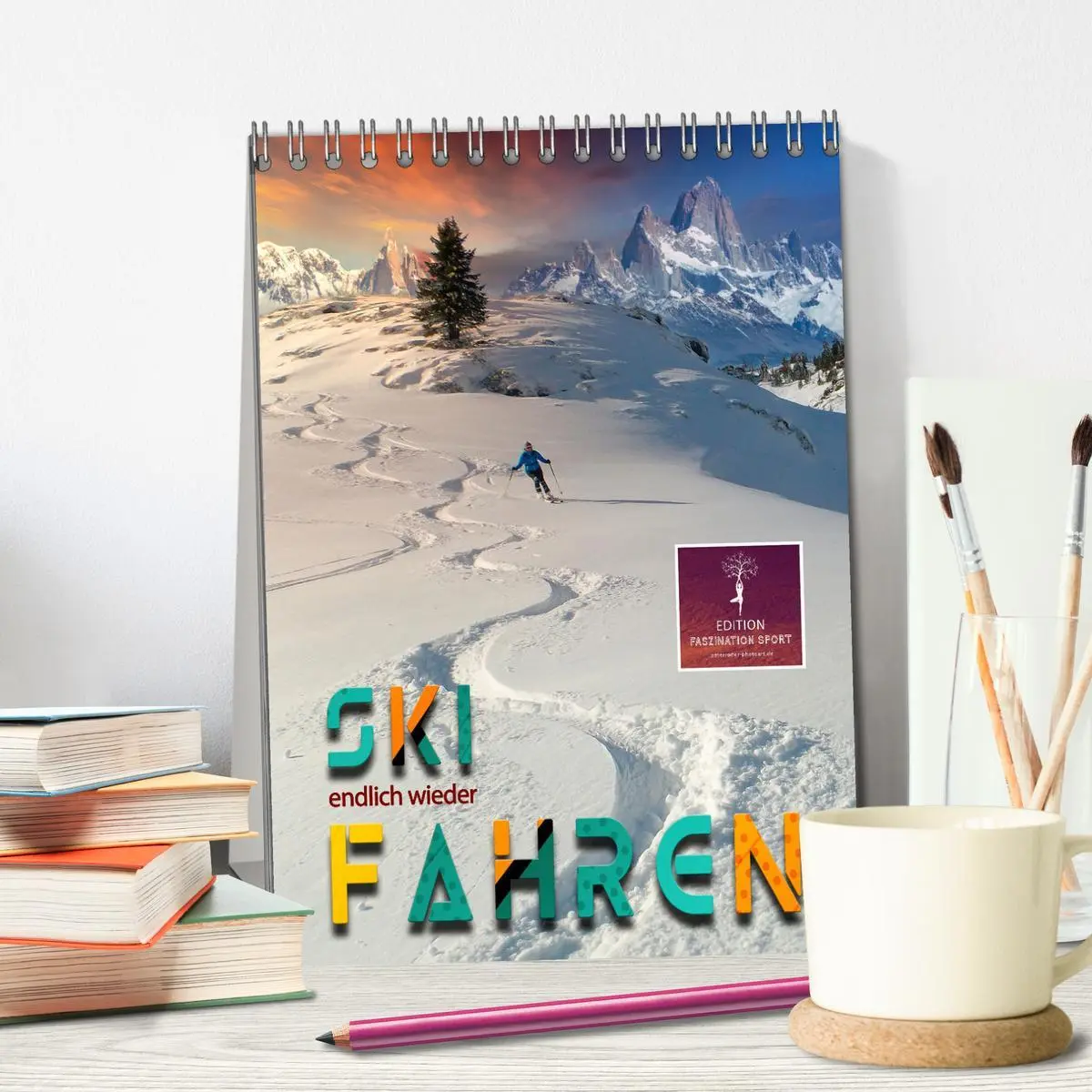 Bild: 9783516368772 | Endlich wieder Skifahren (Tischkalender 2026 DIN A5 hoch), CALVENDO...