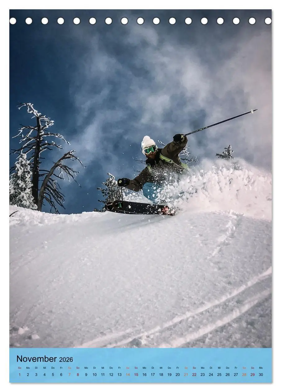 Bild: 9783516368772 | Endlich wieder Skifahren (Tischkalender 2026 DIN A5 hoch), CALVENDO...