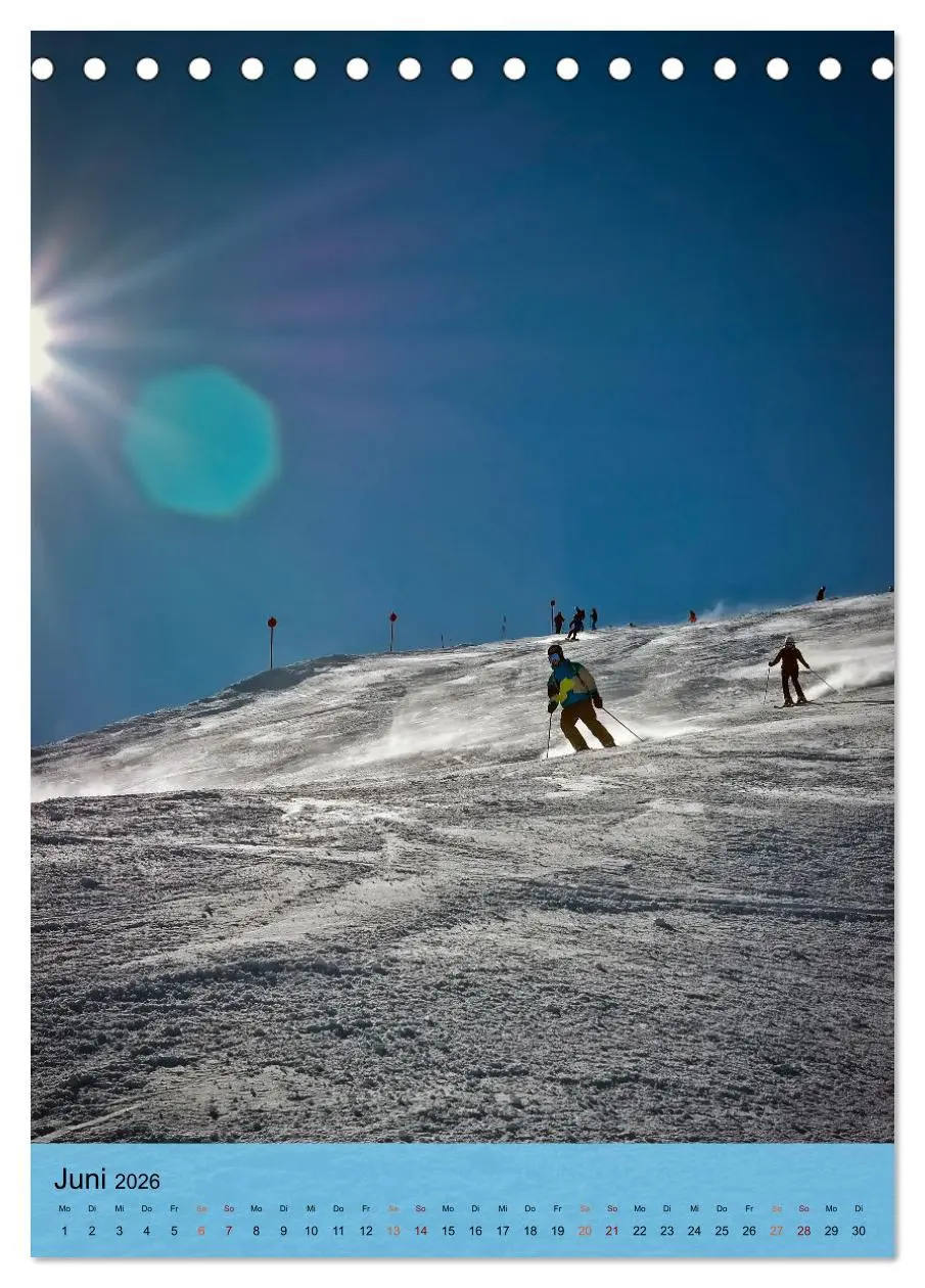 Bild: 9783516368772 | Endlich wieder Skifahren (Tischkalender 2026 DIN A5 hoch), CALVENDO...