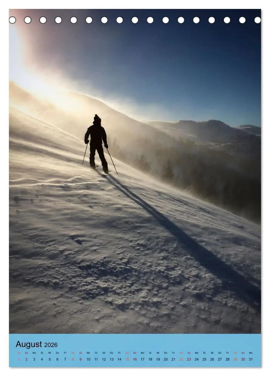 Bild: 9783516368772 | Endlich wieder Skifahren (Tischkalender 2026 DIN A5 hoch), CALVENDO...