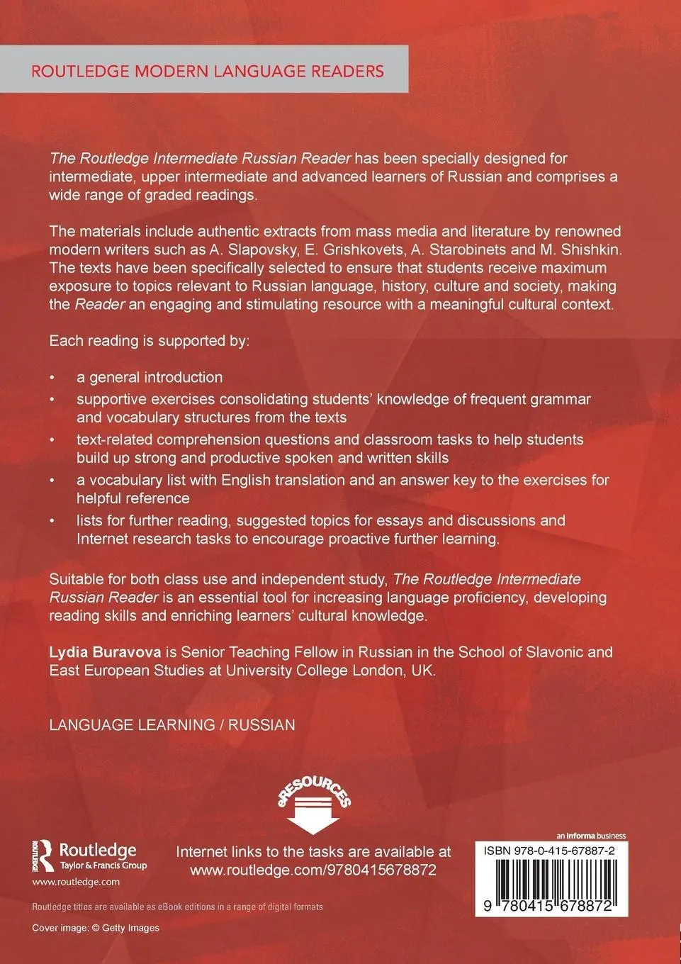 Rückseite: 9780415678872 | The Routledge Intermediate Russian Reader | Lydia Buravova | Buch