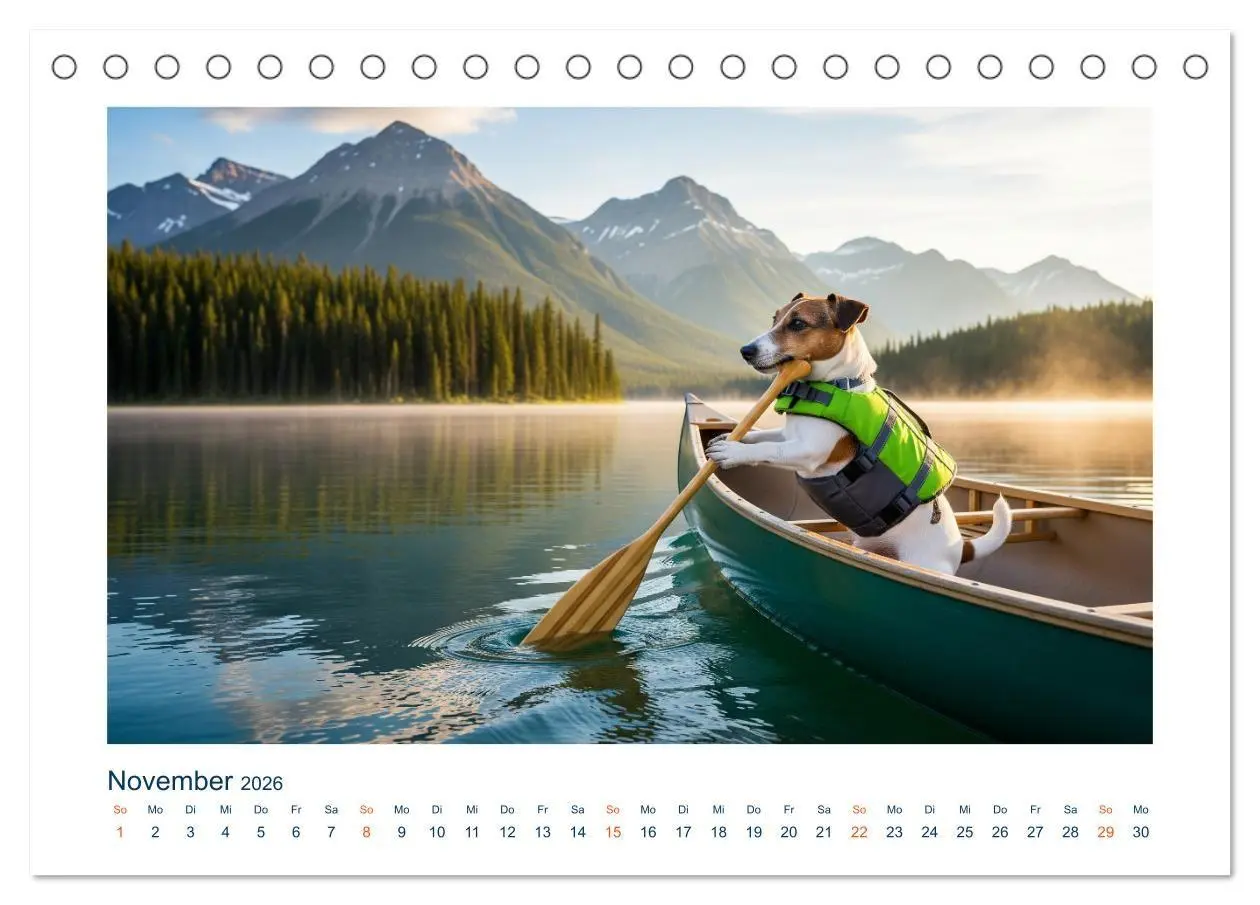 Bild: 9783516668872 | Jack Russel Active (Tischkalender 2026 DIN A5 quer), CALVENDO...