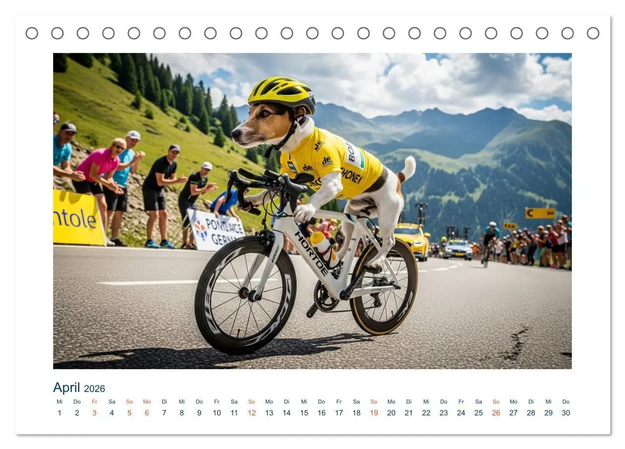 Bild: 9783516668872 | Jack Russel Active (Tischkalender 2026 DIN A5 quer), CALVENDO...