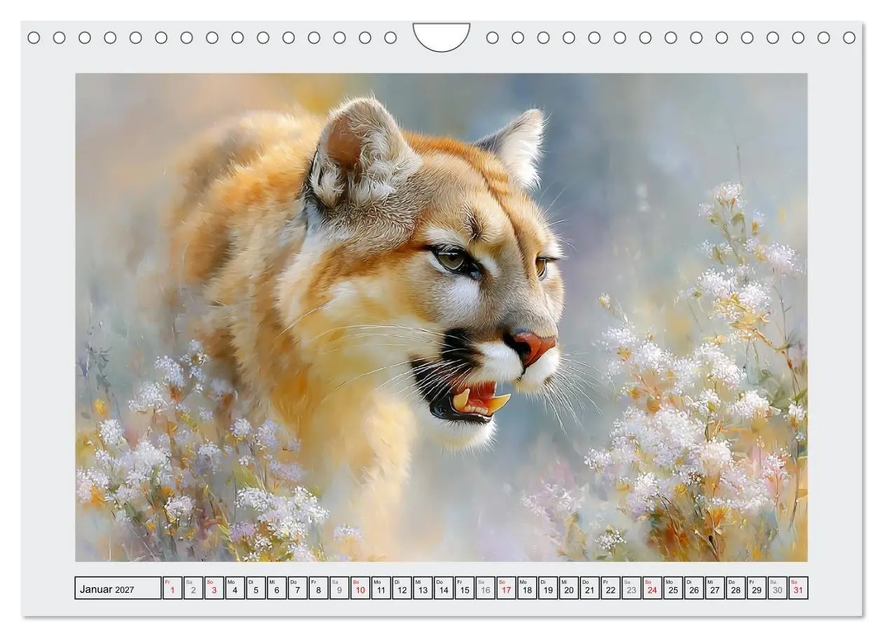 Bild: 9783516808872 | Berglöwen. Kraftvolle Eleganz der Wildnis (Wandkalender 2027 DIN A4...