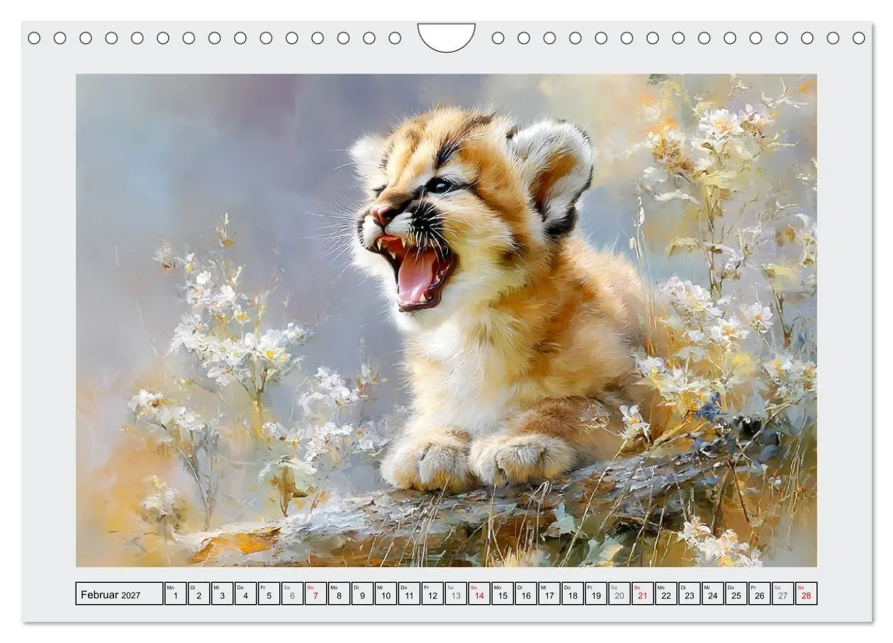 Bild: 9783516808872 | Berglöwen. Kraftvolle Eleganz der Wildnis (Wandkalender 2027 DIN A4...