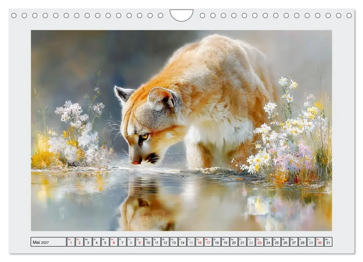 Bild: 9783516808872 | Berglöwen. Kraftvolle Eleganz der Wildnis (Wandkalender 2027 DIN A4...