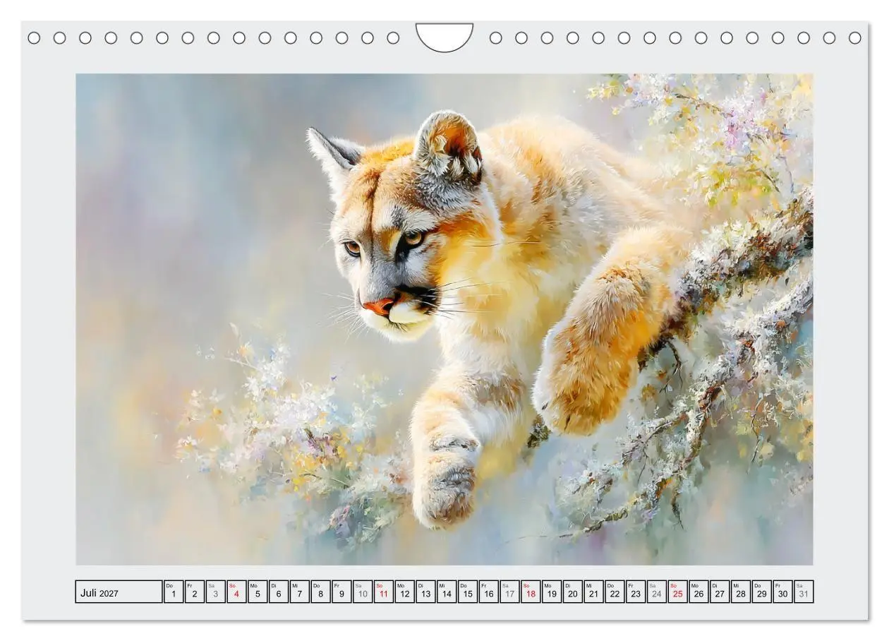 Bild: 9783516808872 | Berglöwen. Kraftvolle Eleganz der Wildnis (Wandkalender 2027 DIN A4...