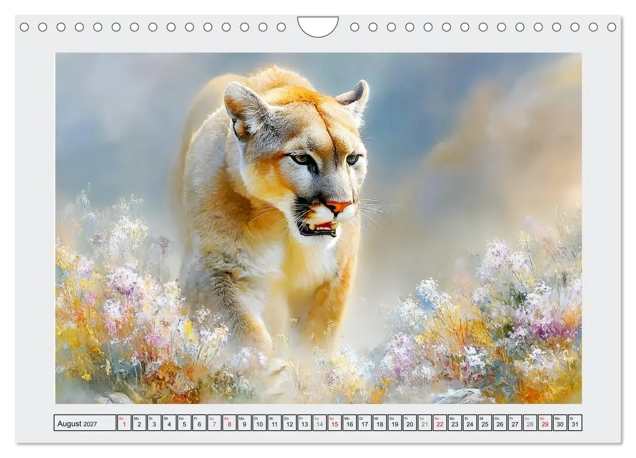 Bild: 9783516808872 | Berglöwen. Kraftvolle Eleganz der Wildnis (Wandkalender 2027 DIN A4...