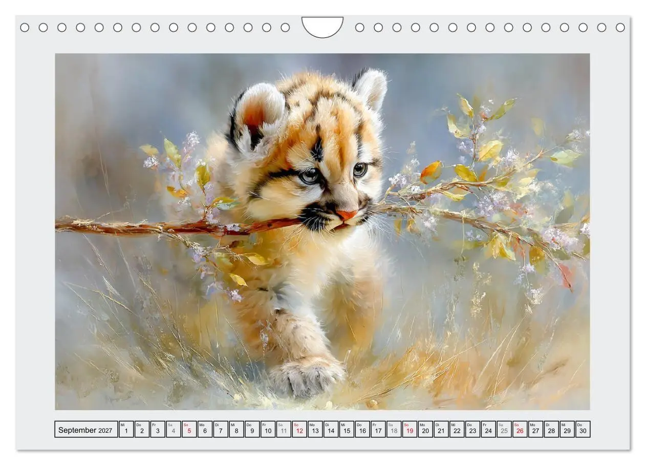 Bild: 9783516808872 | Berglöwen. Kraftvolle Eleganz der Wildnis (Wandkalender 2027 DIN A4...