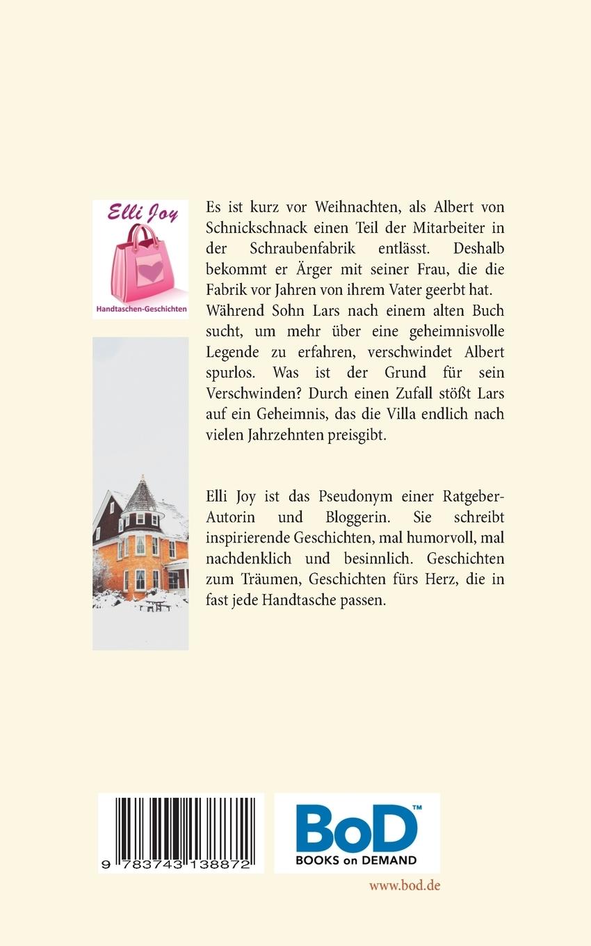Rückseite: 9783743138872 | Das Geheimnis der Villa am Stadtrand | Elli Joy | Taschenbuch | 92 S.