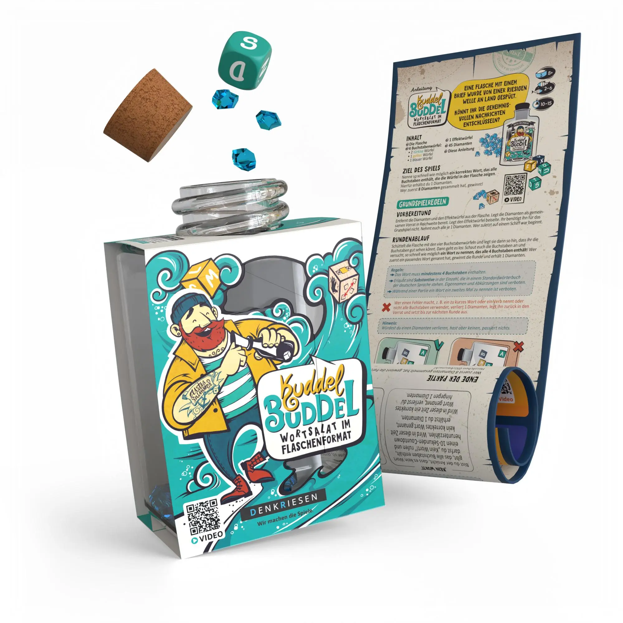 Cover: 4260528098972 | DENKRIESEN - Kuddel Buddel - "Wortsalat im Flaschenformat" | Urtis