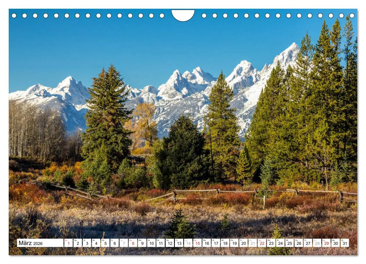 Bild: 9783457878972 | Grand Teton National Park (Wandkalender 2026 DIN A4 quer), CALVENDO...