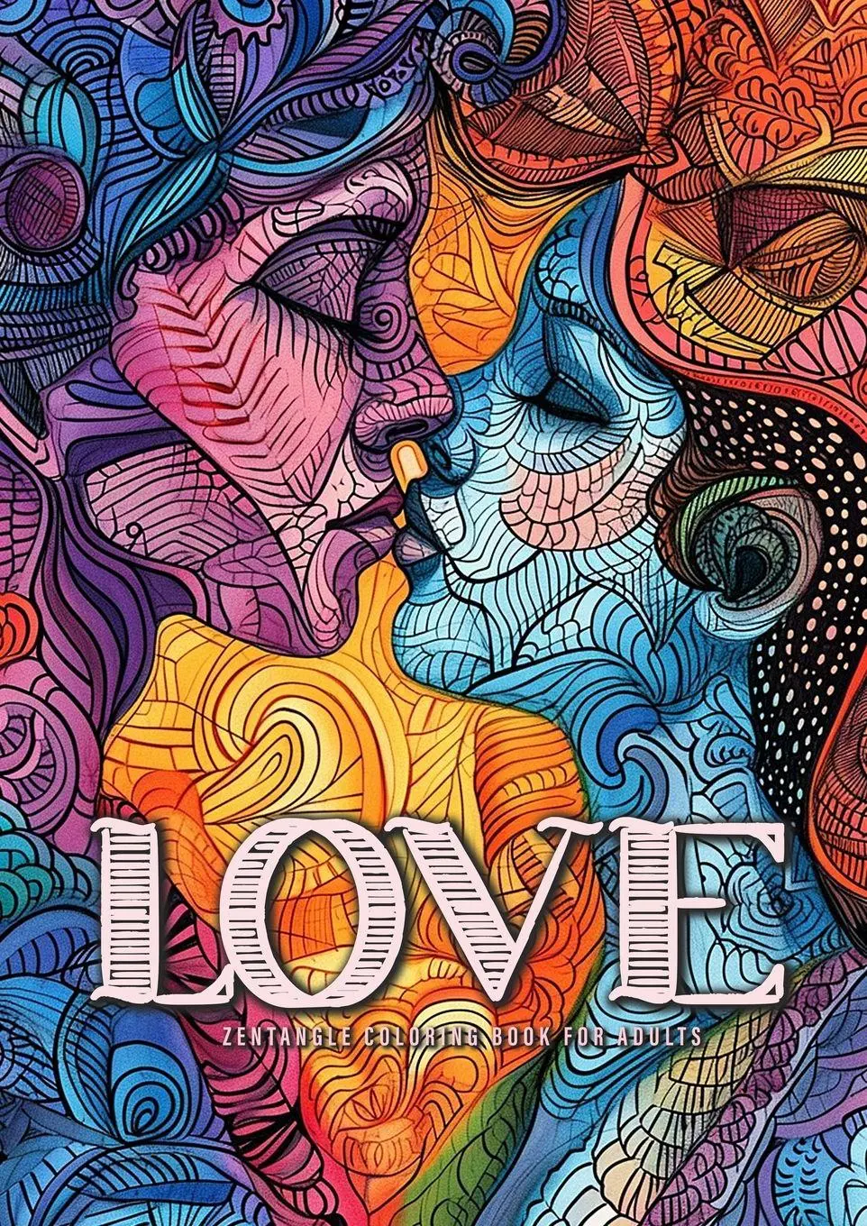 Cover: 9783758458972 | Love Zentangle Coloring Book for Adults | Monsoon Publishing | Buch