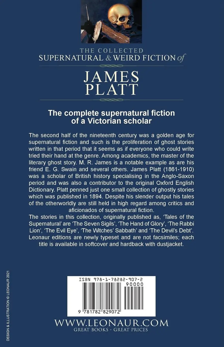 Rückseite: 9781782829072 | The Collected Supernatural and Weird Fiction of James Platt | Platt