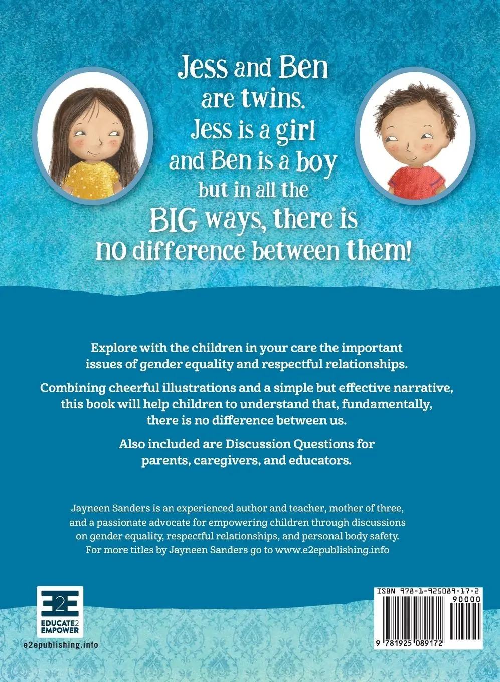 Rückseite: 9781925089172 | No Difference Between Us | Jayneen Sanders | Buch | Englisch | 2017