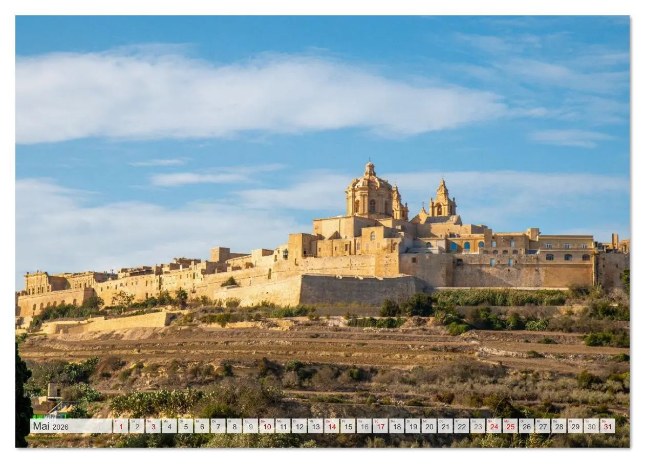 Bild: 9783516609172 | Malta - Historisches Juwel im Mittelmeer (Tischkalender 2026 DIN A5...