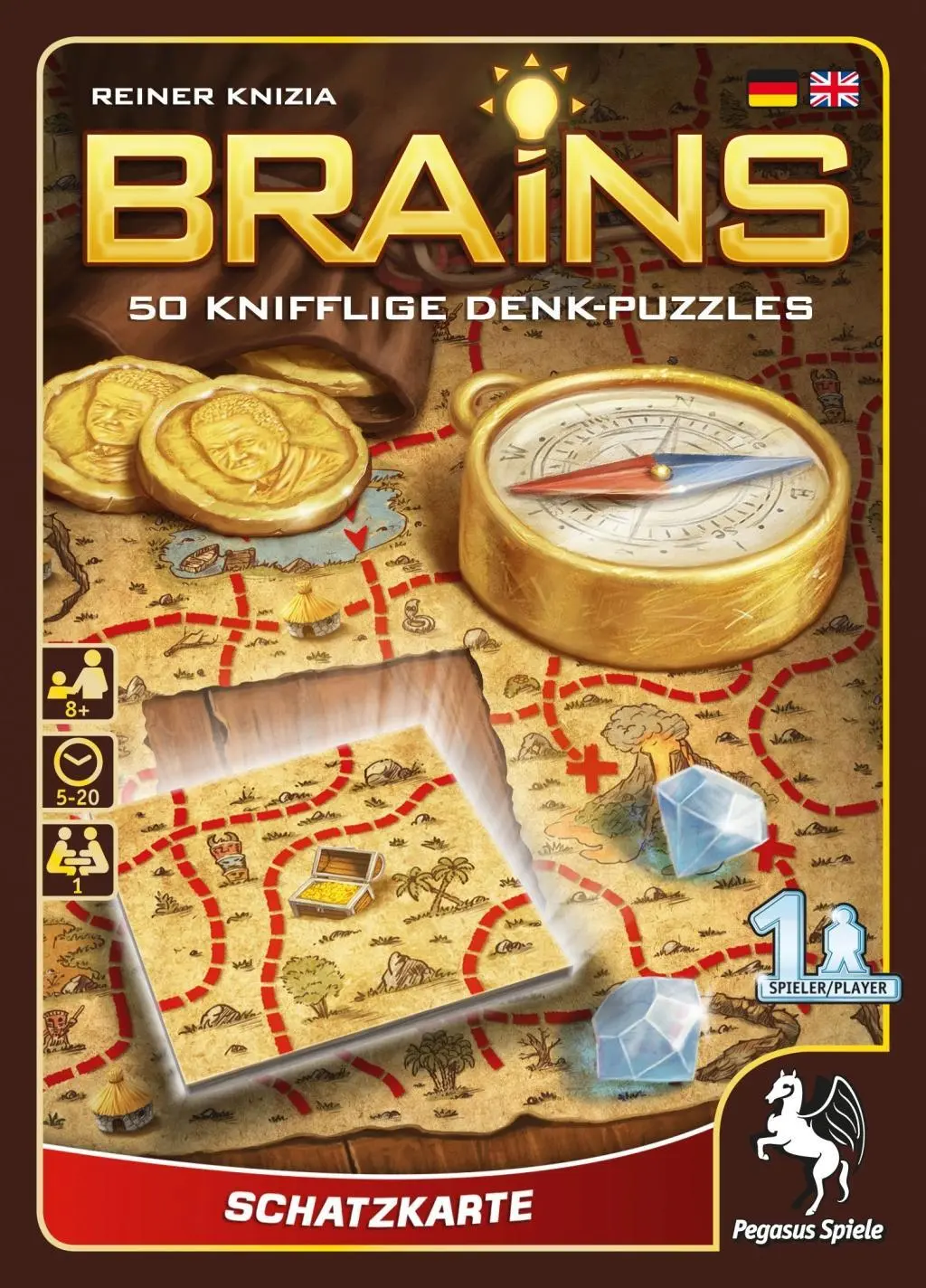 Cover: 4250231709272 | Brains - Schatzkarte | Reiner Knizia | Spiel | Brettspiel | 18131G
