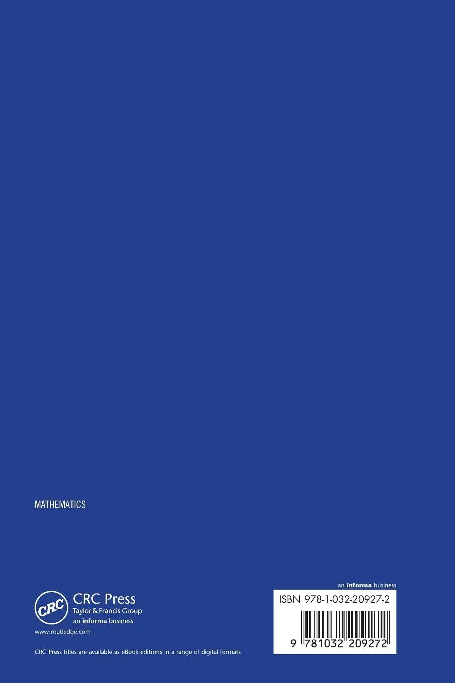 Rückseite: 9781032209272 | Computational Framework for the Finite Element Method in MATLAB®...