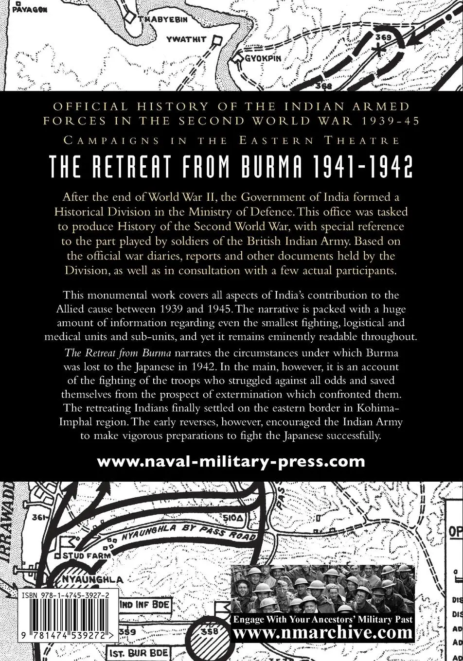 Rückseite: 9781474539272 | THE RETREAT FROM BURMA 1941-1942 | Bisheshwar Prasad | Taschenbuch
