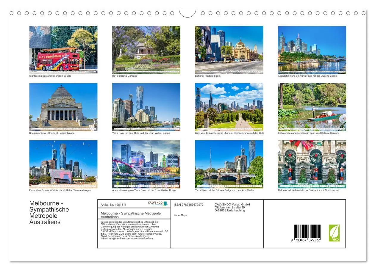 Bild: 9783457679272 | Melbourne - Sympathische Metropole Australiens (Wandkalender 2026...