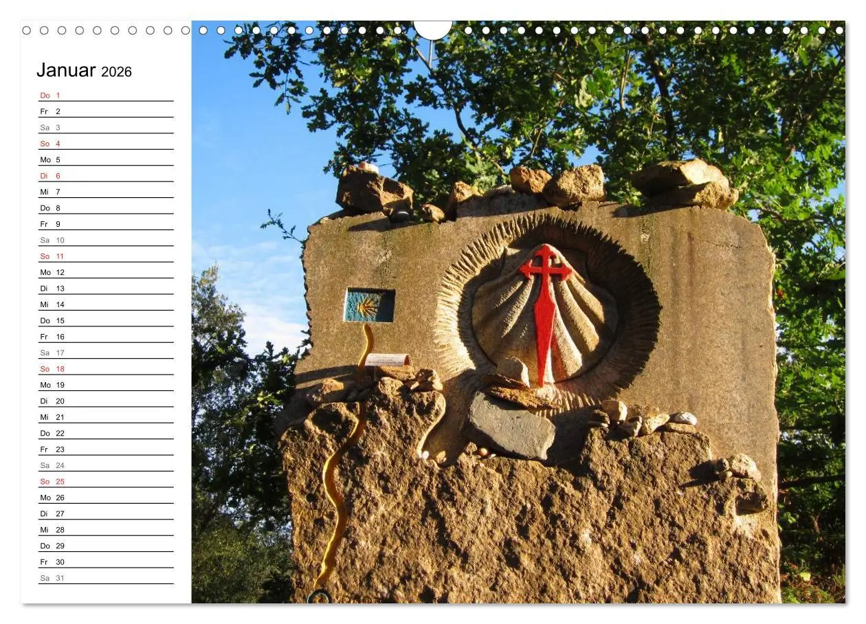 Bild: 9783457989272 | Camino Portugues - Jakobsweg (Wandkalender 2026 DIN A3 quer),...