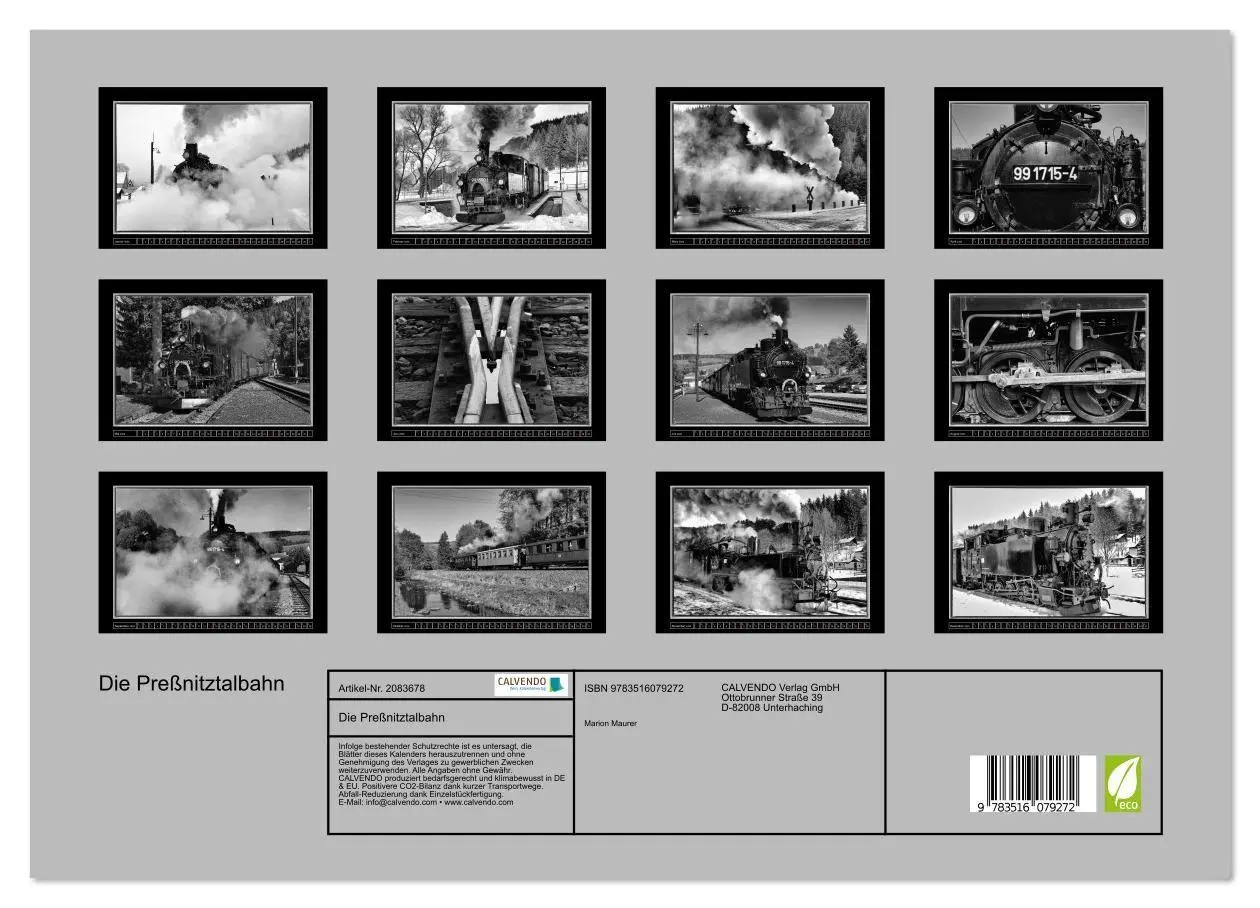 Bild: 9783516079272 | Die Preßnitztalbahn (Wandkalender 2026 DIN A3 quer), CALVENDO...