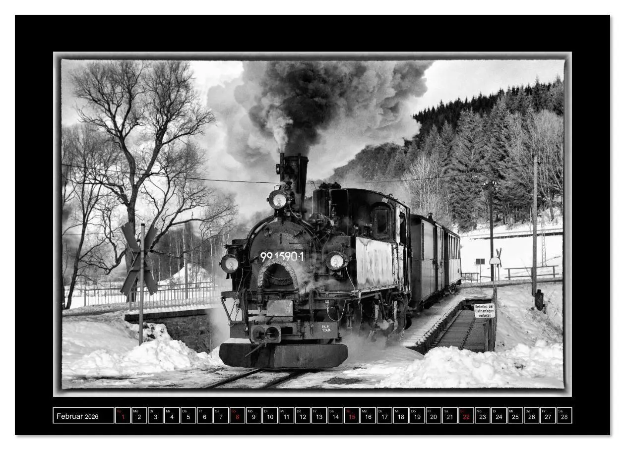 Bild: 9783516079272 | Die Preßnitztalbahn (Wandkalender 2026 DIN A3 quer), CALVENDO...
