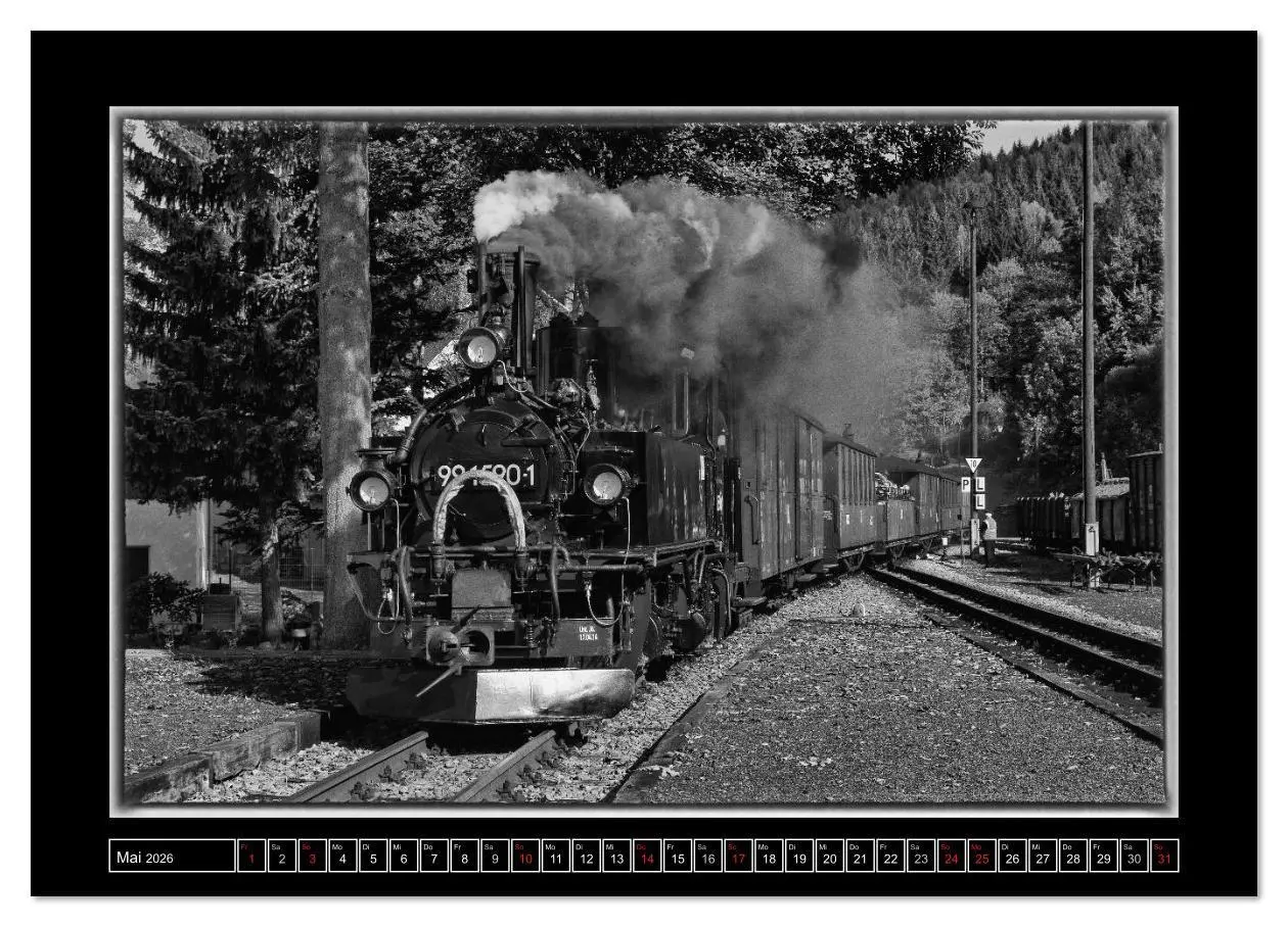 Bild: 9783516079272 | Die Preßnitztalbahn (Wandkalender 2026 DIN A3 quer), CALVENDO...