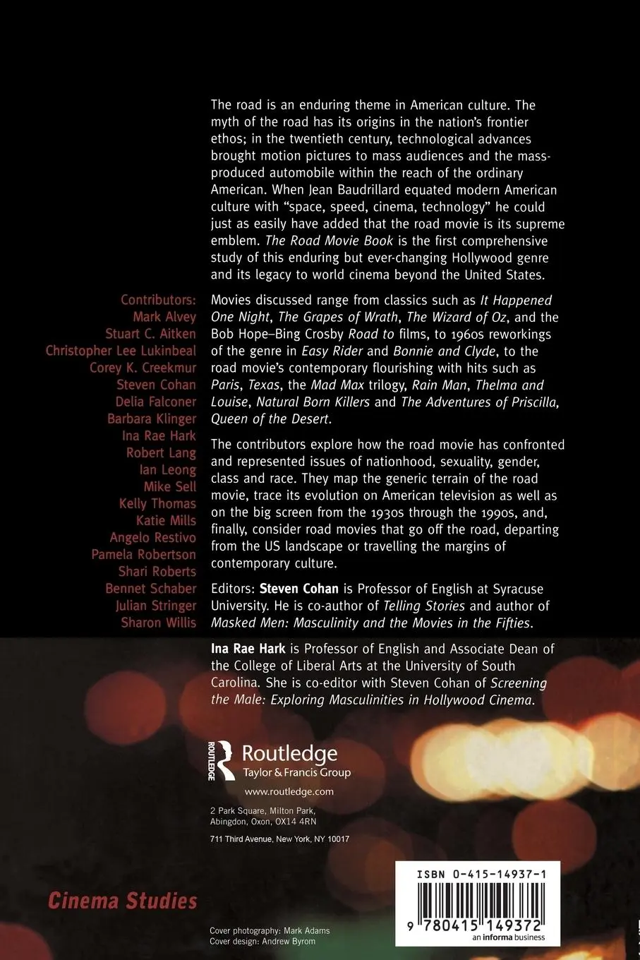 Rückseite: 9780415149372 | The Road Movie Book | Steven Cohan (u. a.) | Taschenbuch | Englisch