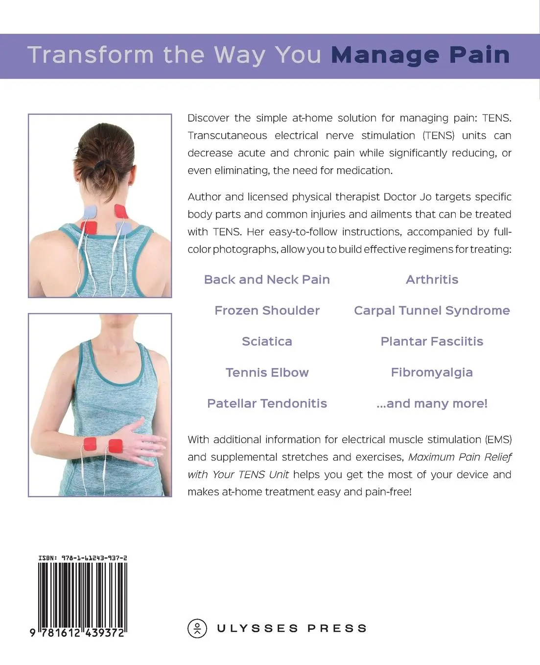 Rückseite: 9781612439372 | Maximum Pain Relief with Your Tens Unit | Doctor Jo | Taschenbuch