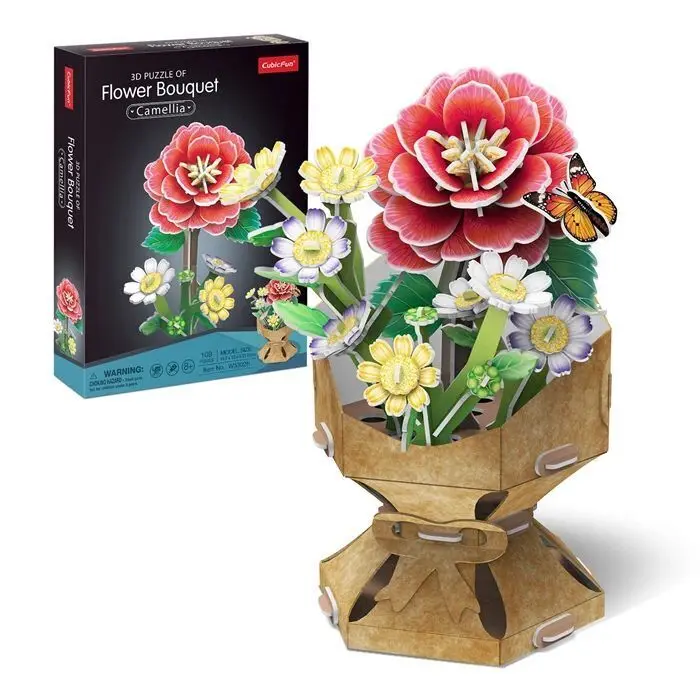 Bild: 7640409429472 | CUBICFUN - 3D Puzzle Blumentopf Kamelie 109 Teile | Spiel | 663302
