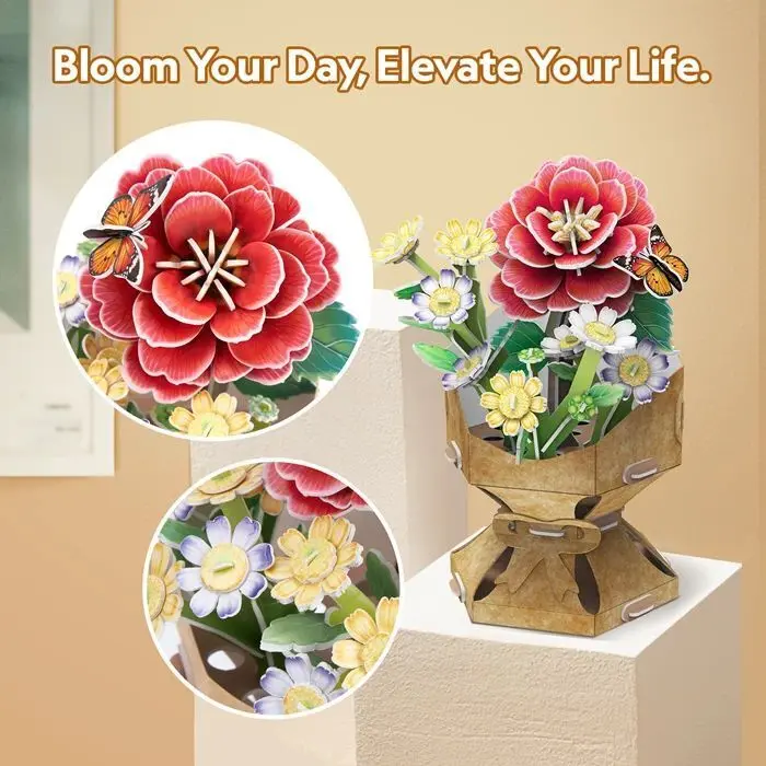 Bild: 7640409429472 | CUBICFUN - 3D Puzzle Blumentopf Kamelie 109 Teile | Spiel | 663302
